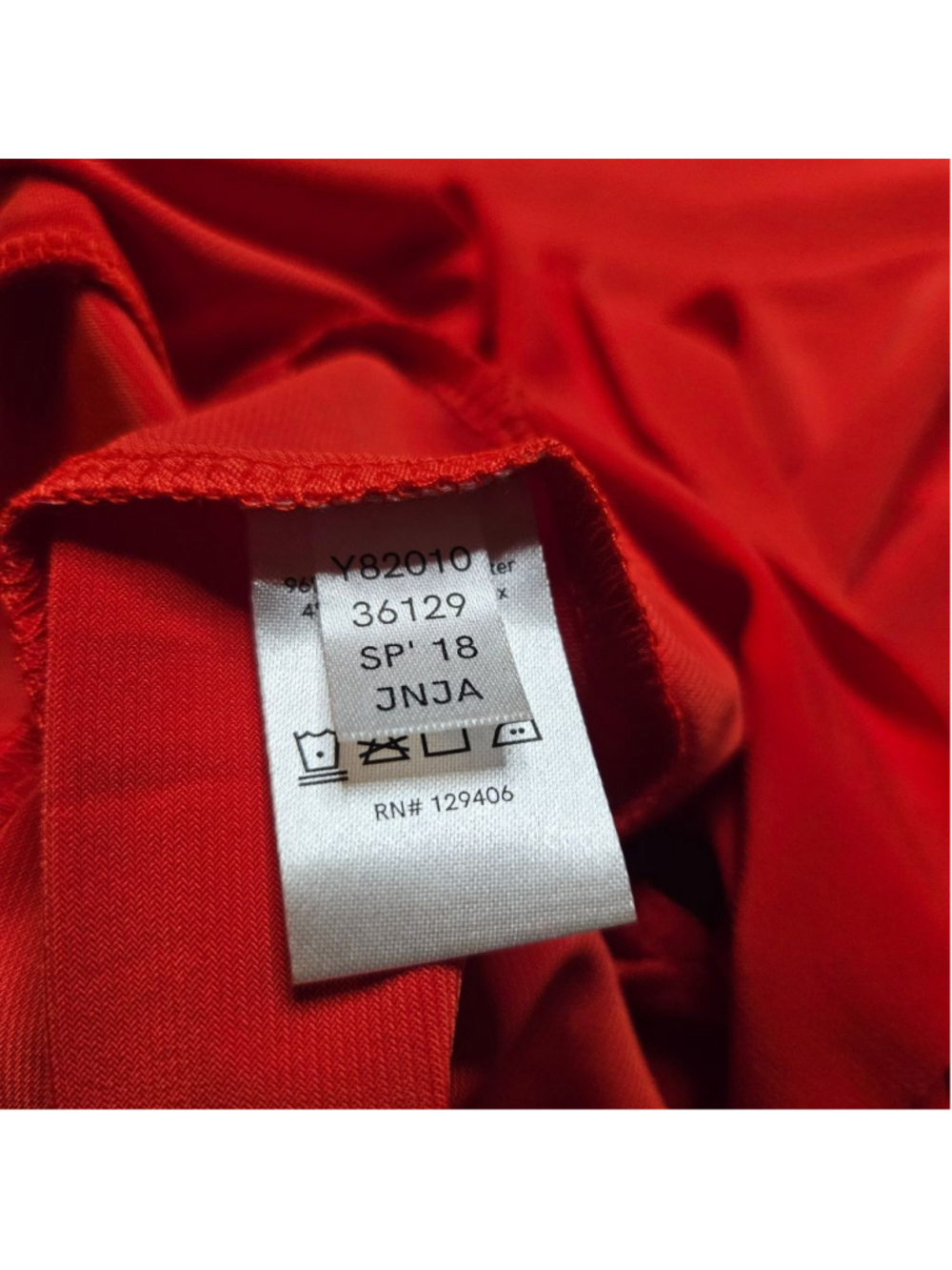 VENUS Large Reddish Orange High Low Ruffle Midi Skirt - Picture 8 of 8